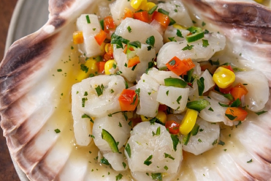 Ceviche de pétoncles